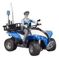 Bruder bworld politie quad met agente 1:16