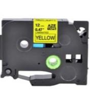 Huismerk Label Tape voor Brother Tze-631 | 12mm x 8m | Zwart op Geel - 1 stuk