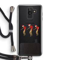 Jingle Ladies: Samsung Galaxy J8 (2018) Transparant Hoesje met koord