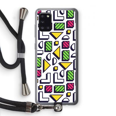 8-bit N°4: Samsung Galaxy A31 Transparant Hoesje met koord