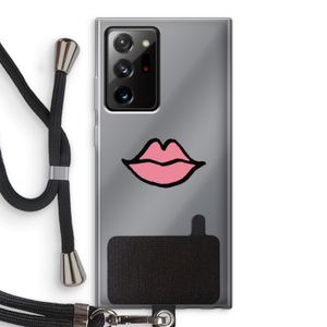 Kusje: Samsung Galaxy Note 20 Ultra / Note 20 Ultra 5G Transparant Hoesje met koord