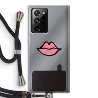Kusje: Samsung Galaxy Note 20 Ultra / Note 20 Ultra 5G Transparant Hoesje met koord