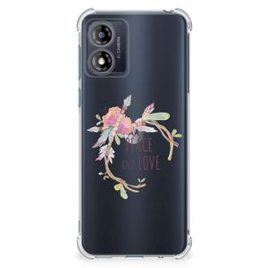 Motorola Moto E13 Stevig Bumper Hoesje Boho Text