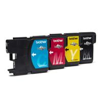 Brother LC1100VALBP inktcartridge 4 stuk(s) Origineel Zwart, Cyaan, Magenta, Geel - thumbnail