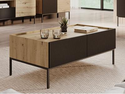 Salontafel SULEK 120 cm artisan eik/zwart