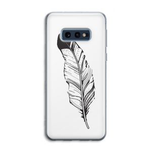 Pluim: Samsung Galaxy S10e Transparant Hoesje