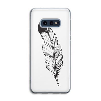 Pluim: Samsung Galaxy S10e Transparant Hoesje