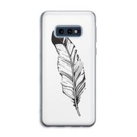 Pluim: Samsung Galaxy S10e Transparant Hoesje