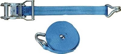 Promat Sjorband | DIN EN 12195-2 | lengte 4 m breedte 35 mm | met ratel + punthaak | LC omdr. 2000 daN - 4000365143 4000365143