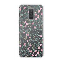 Sierlijke bloemen: Samsung Galaxy A6 Plus (2018) Transparant Hoesje