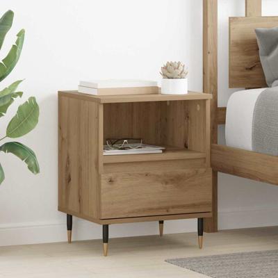 Nachtkastje 2 pcs artisanaal eikenkleurig 40 x 35 x 50 cm