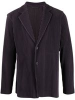 Homme Plissé Issey Miyake blazer plissé à revers crantés - Violet