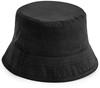 Beechfield CB90N Organic Cotton Bucket Hat - Black - S/M