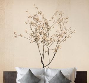Fotobehang modern "japandi" stijl bloesem