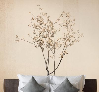 Fotobehang modern "japandi" stijl bloesem