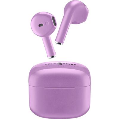 Cellularline In Ear headset Bluetooth, Draadloos Violet Oplaadbox