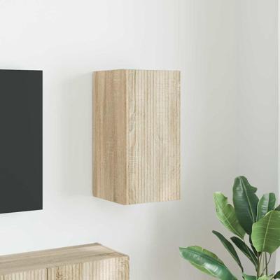 TV Wandkast Wandgemonteerd Sonoma 30 x 31 x 60 cm Bewerkt hout