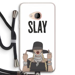 Slay All Day: HTC U Play Transparant Hoesje met koord