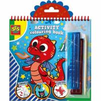 Tekeningen om te schilderen SES Creative Activity Colouring Book 3 in 1 Schrift