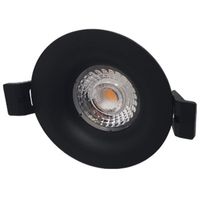 LED Camini Downlight rond vast 8W 36º 2.700K/DTW IP44 dimbaar Zwart