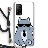 Cool cat: Xiaomi Mi 10T 5G Transparant Hoesje met koord