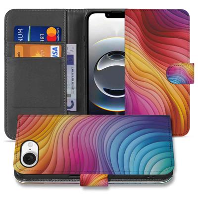Book Case voor iPhone 16e Regenboog