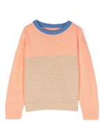 There Was One Kids sweat à design colour block - Tons neutres