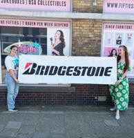 Bridgestone Plastic Vinyl Banner 242 x 70 cm