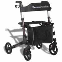Lichtgewicht rollator Travel Eaze 2 (8 kg) | ExcelCare | Dubbel inklapbaar | Coffee Brown | 24300600