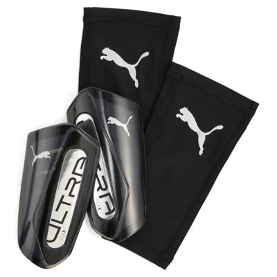 PUMA Ultra Flex Sleeve Scheenbeschermers Zwart Zilver