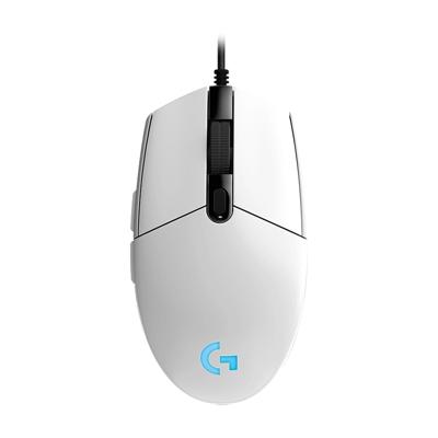 Logitech G102 6-toetsen RGB gloeiende 6000DPI vijf-Speed verstelbare bedrade optische gaming muis lengte: 2m (wit)