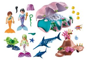 Playmobil 70095 Nachtlamp in schelp met meerminnen