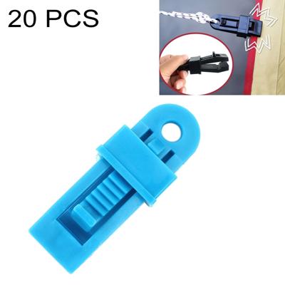 20 stks outdoor tent luifels winddicht Fixing clip multifunctionele wind touw gesp (blauw)