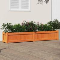 VidaXL Plantenbak 180x31x31 cm massief grenenhout wasbruin