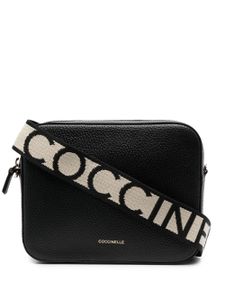 Coccinelle sac à bandoulière en cuir grainé - Noir