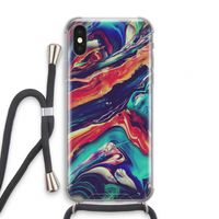 Chameleon Sun: iPhone X Transparant Hoesje met koord