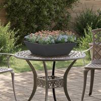 Tuin Kom Plantenbak 5 pcs Zwart 50 x 50 x 15 cm Staal