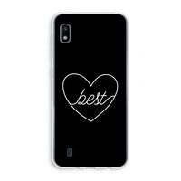 Best heart black: Samsung Galaxy A10 Transparant Hoesje Best heart black: Samsung Galaxy A10 Transparant Hoesje