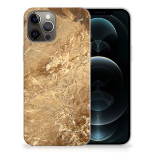 iPhone 12 Pro Max TPU Siliconen Hoesje Marmer Creme