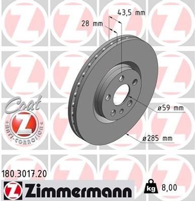 Remschijf Coat Z 180301720
