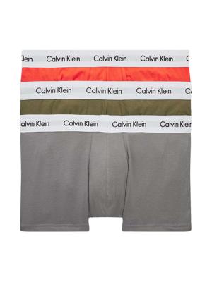 Calvin Klein - 3p Low Rise Trunk - Cotton Stretch - 6GL, Maat:S