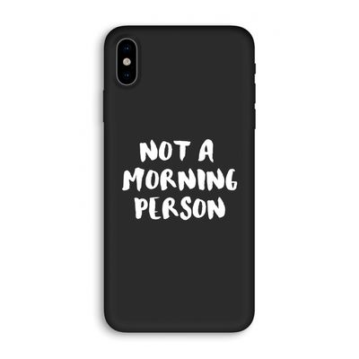 Morning person: iPhone XS Biologisch afbreekbaar hoesje