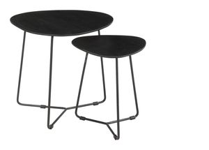 Brix Organische Salontafel 'Ivy' Set van 2 stuks, kleur Zwart