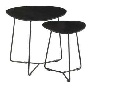 Brix Organische Salontafel 'Ivy' Set van 2 stuks, kleur Zwart