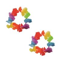 Set van 8x stuks hawaii krans hoofdband/krans