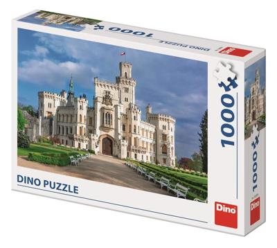 DinoToys Dino puzzel - kasteel hluboká in tsjechië - 1000 stukjes