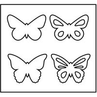 Creativ Company Snijmal, vlinder, afm 14x15,25 cm, dikte 15 mm, 1 stuk