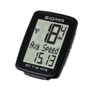 Sigma Sport BC 7.16 ATS Draadloze fietscomputer Zwart