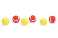 Beeztees Beeztees Tennisbal 6pack Rood/Geel (6,5cm)