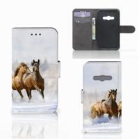 Samsung Galaxy Xcover 3 | Xcover 3 VE | Telefoonhoesje | Met pasjeshouder | Paarden